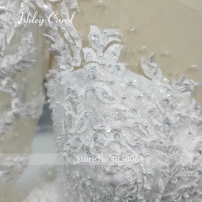 Ashley Carol-Robe de Mariée Sexy à Manches sulf