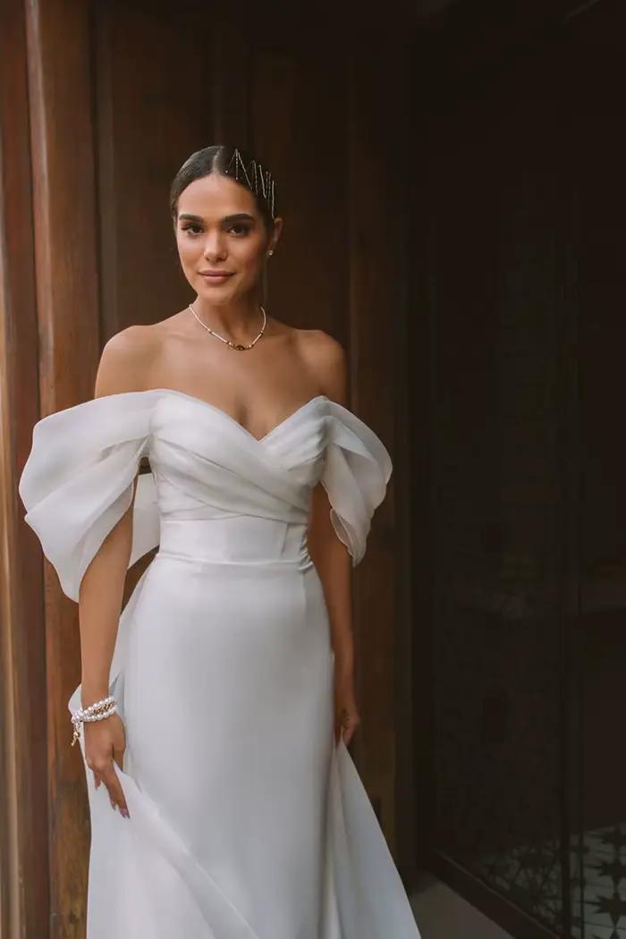 SoDigne-Robe de Soirée de Mariage en Satin pour Femme