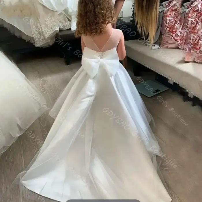 Robe de demoiselle d'honneur blanche pour mariage