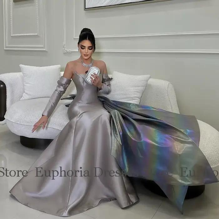 Robes de soirée élégantes femme Satin sirène/trompette robe