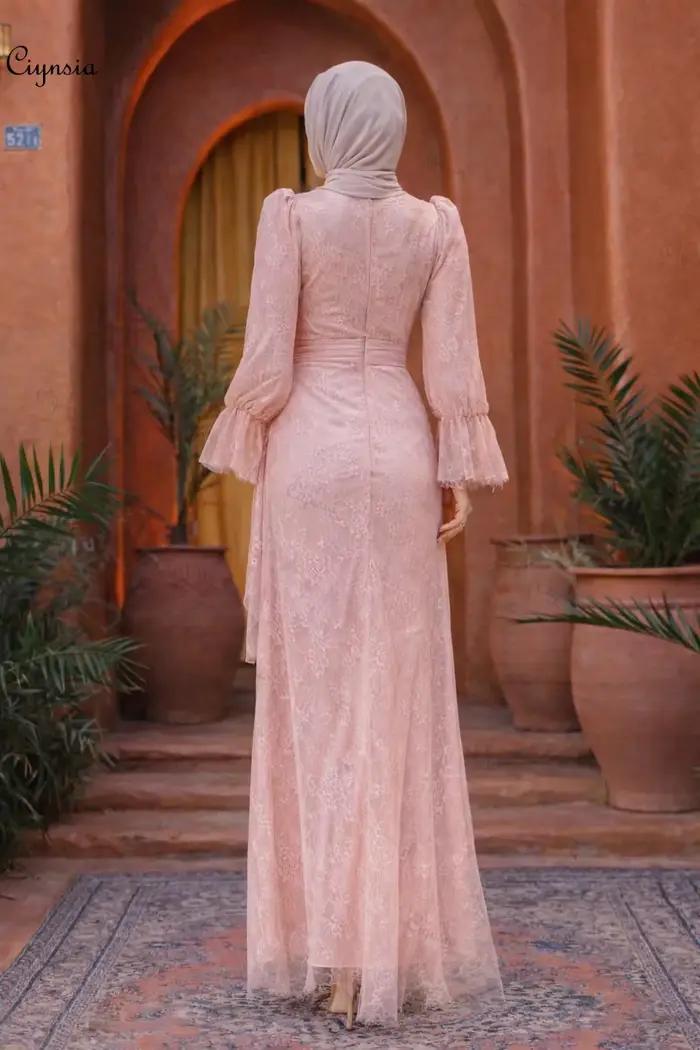Robe de soirée modeste Ciynsia