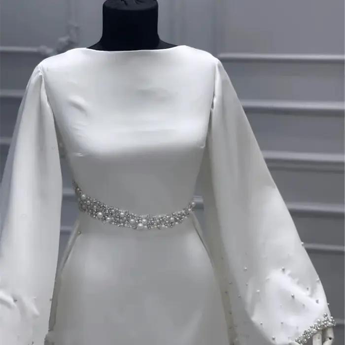 Robe de mariée musulmane élégante personnalisée