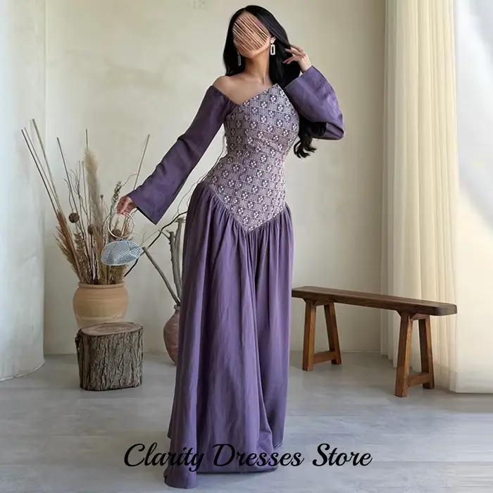 Robe de soirée élégante à épaules dénudées