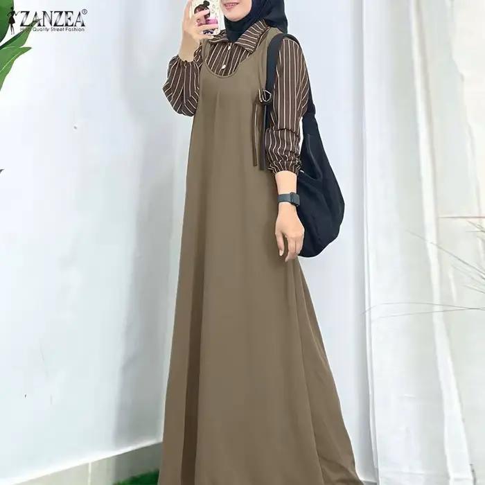 Robe Abaya musulmane ZANZEA pour femmes