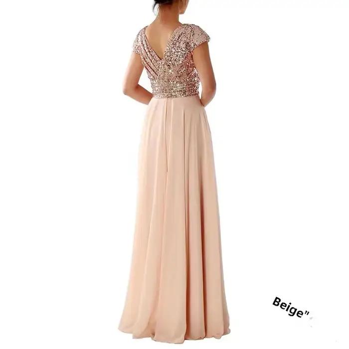Robe de soirée élégante en mousseline de soie