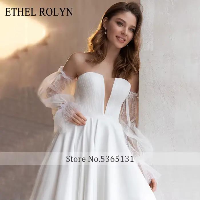 ETHEL ROCircN-Robes de mariée A-Line pour femmes