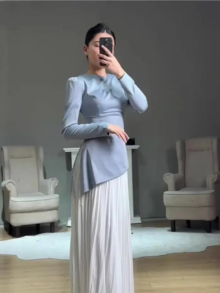 Abaya – Robe de soirée plissée pour femmes