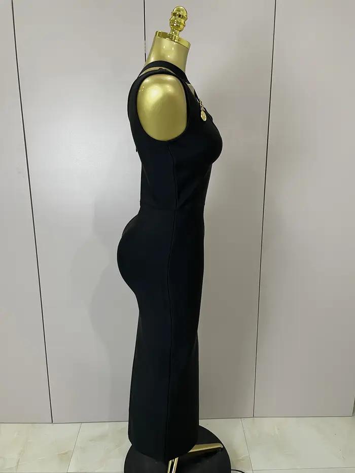 Robe longue sans manches pour femmes