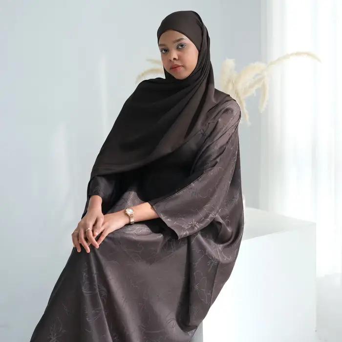 Femmes Abayas 2026 Eid Ramadan Abaya dubaï luxe Caftan Marocain Femme robes en Satin vêtements musulmans Kebaya