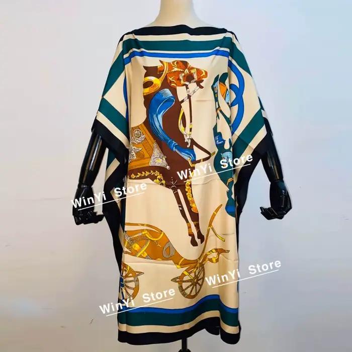 Robe longue imprimée pour femmes