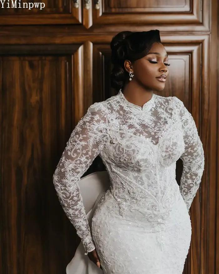 Robes de mariée sirène en dentelle pour la mariée