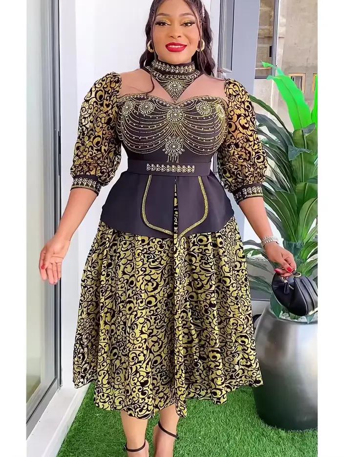Robes de soirée africaines grande taille pour femmes 2026 – Nouvelle collection Dashiki Ankara – Tenue