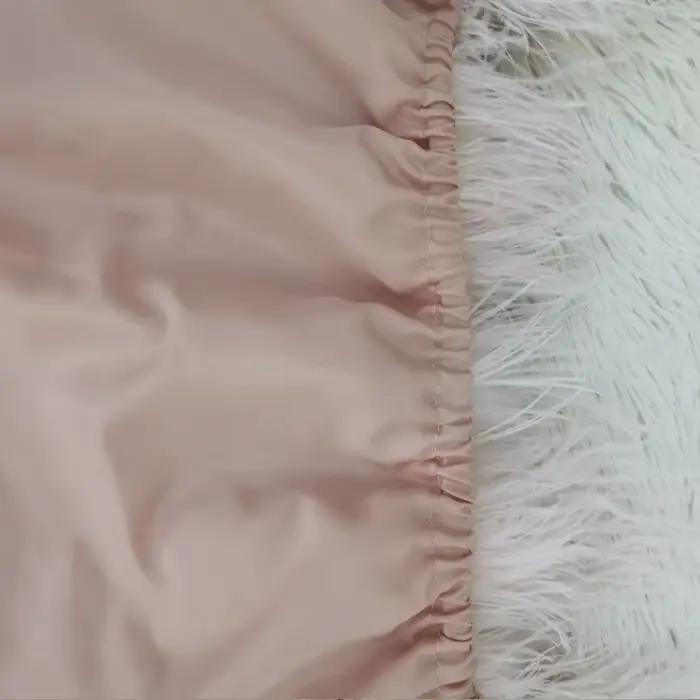 Robe Sexy en cheveux d'autruche 100% naturels