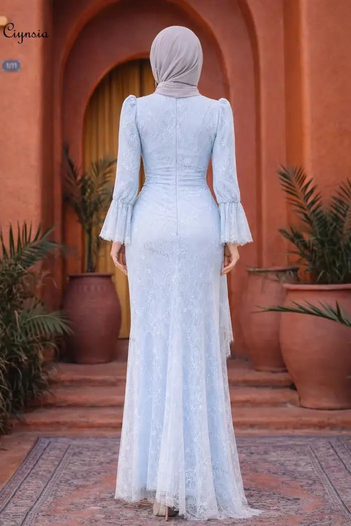Robe de soirée modeste Ciynsia