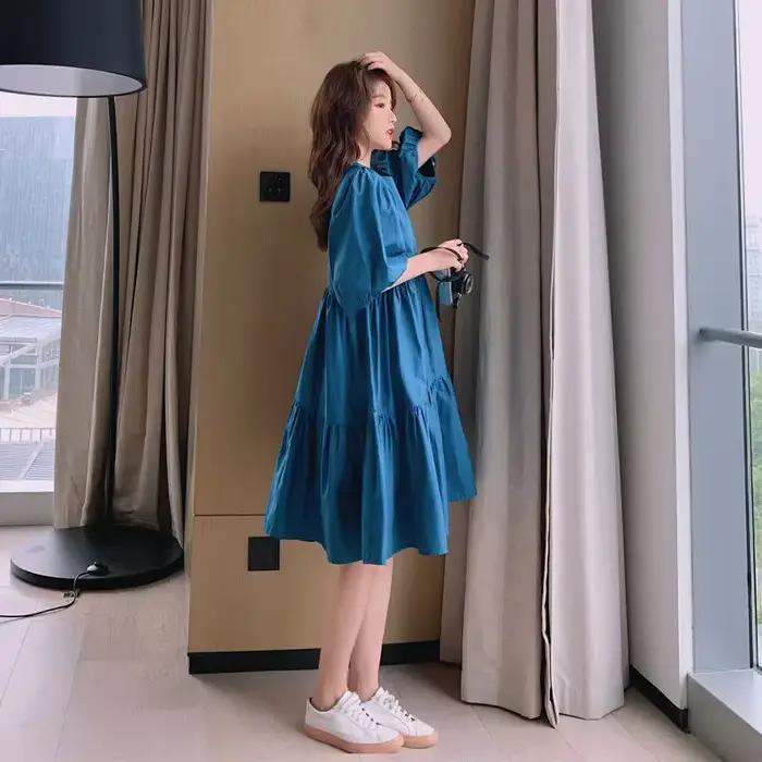 Robe féerique bleue pour femmes