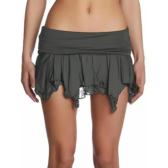 Robe mini en dentelle avec style american retro pour femmes, jupe tendance et élégante pour occasions spéciales et mode été