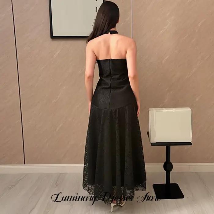 Robe de soirée élégante en dentelle noire