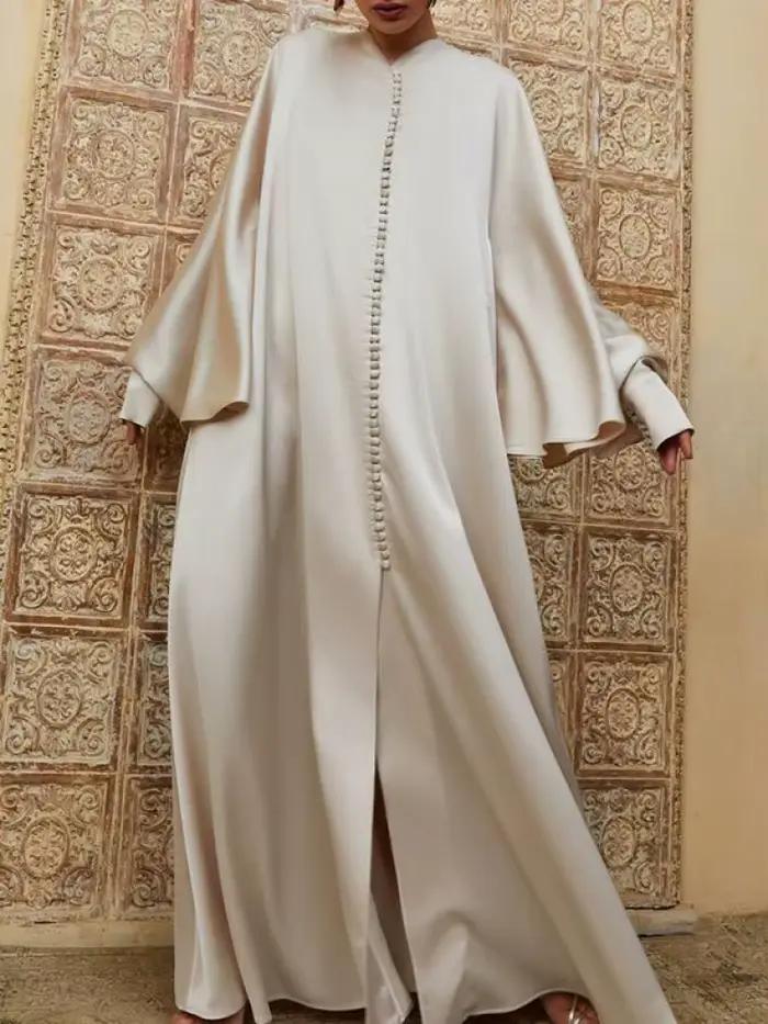 Robe de soirée fendue pour femmes musulmanes