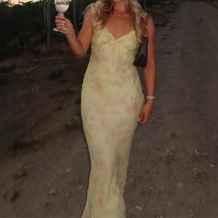 Robe d'été Sexy à imprimé floral pour femmes