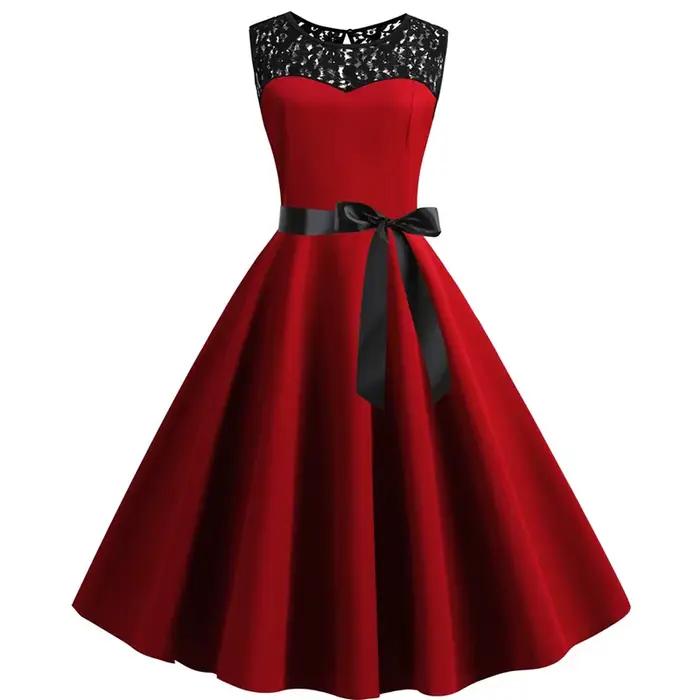 Robe de soirée élégante en dentelle pour femmes