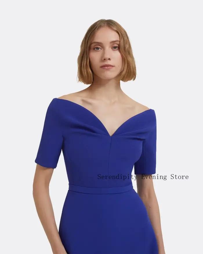 Robes de soirée élégantes personnalisées bleu marine pour la mère de la mariée