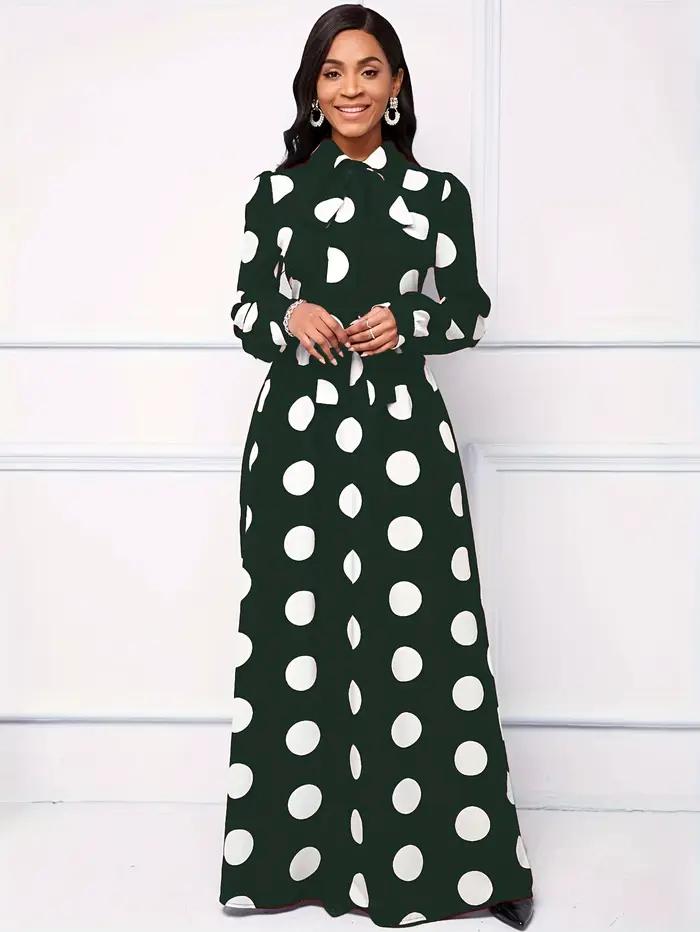 Robe maxi à manches longues pour femmes