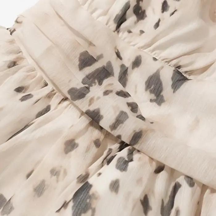 Robe sexy style coréen imprimé léopard