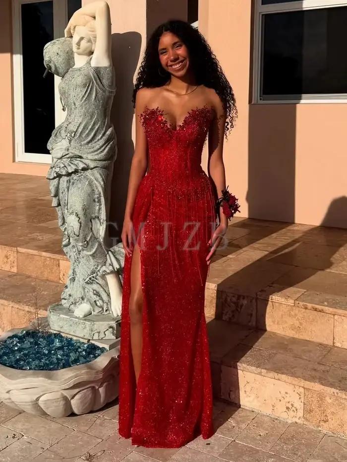 Robe de Soirée Formelle Luxe Brillante pour Femme
