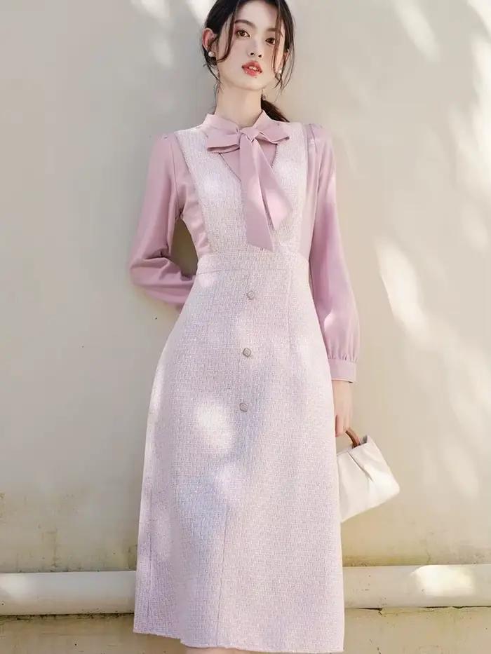 Robe Élégante à Manches sulfpour Femme