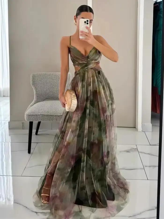 Robe en maille imprimée pour femmes