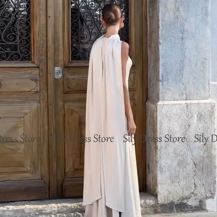 Robe de soirée sirène en satin pour occasions spéciales
