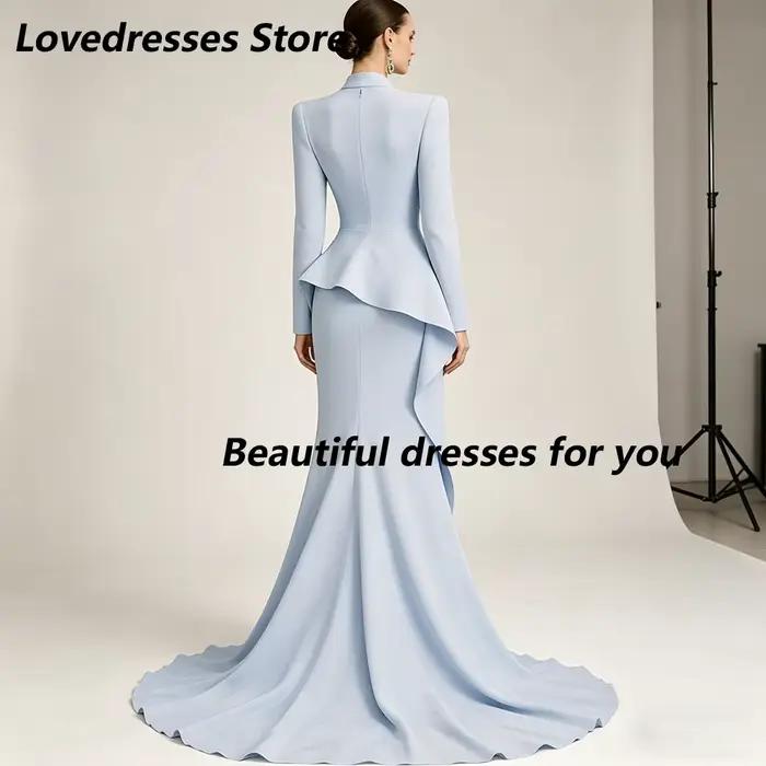 Robe de soirée bleu pâle personnalisée