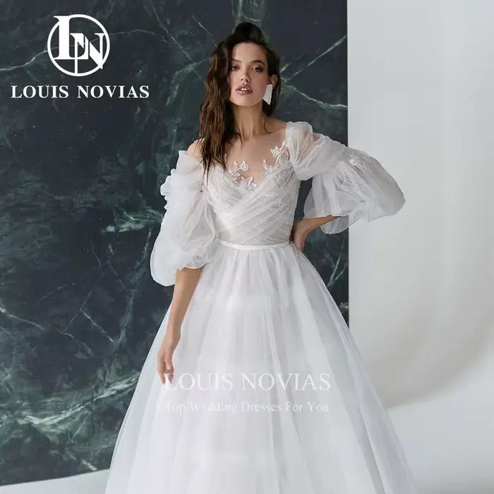 Modis-Robe de mariée A-Line avec chérie envolée