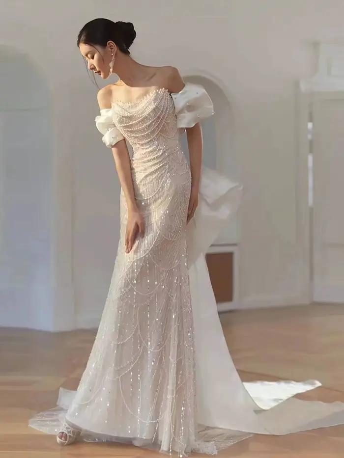 Robe de soirée style français
