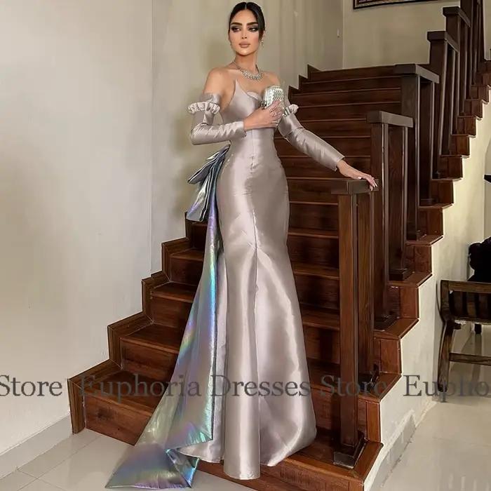 Robes de soirée élégantes femme Satin sirène/trompette robe