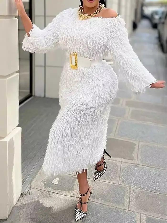 Robe de soirée d'hiver pour femme