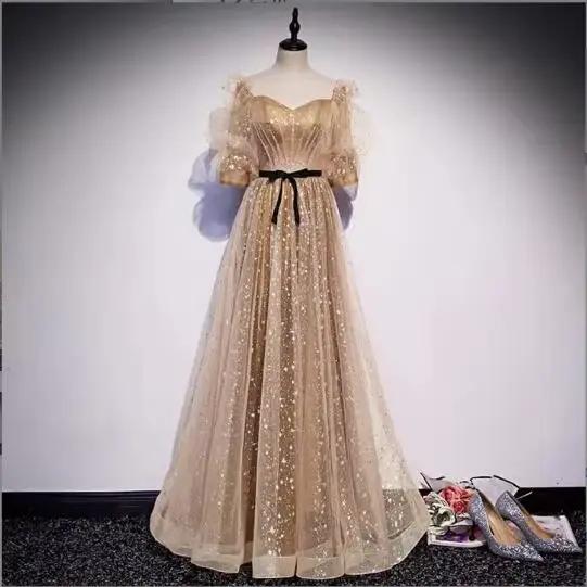 Robe De soirée Simple, longueur au sol