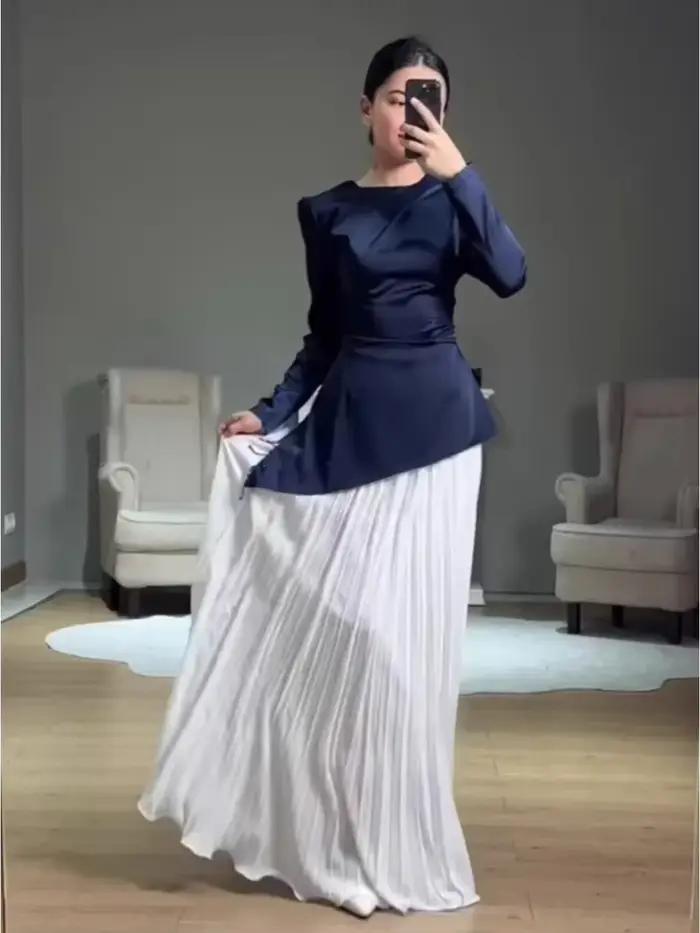 Abaya – Robe de soirée plissée pour femmes