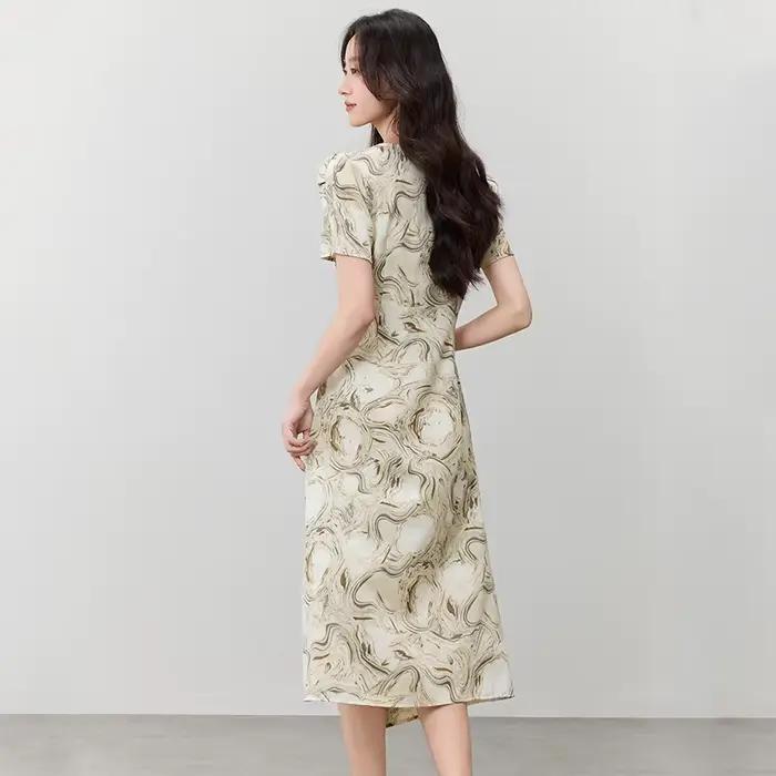 Robe plissée d'été pour femme SENTUBILA 2026 – Décontractée et élégante