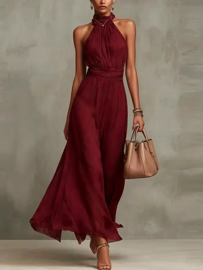 Robe de soirée élégante en mousseline 2026