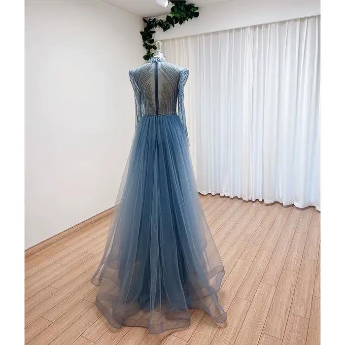 Robe de Soirée Musulmane Élégante pour Femme 2026 – Luxe Dubaï