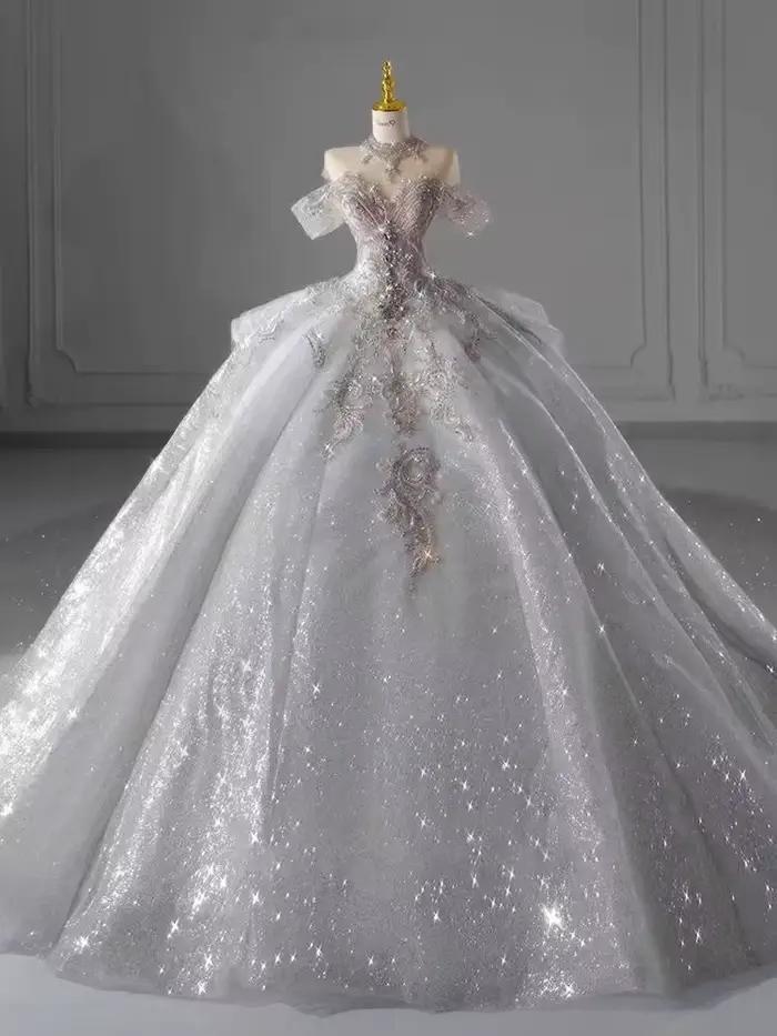 Robe de Mariée Française pour Patients, Nouveau Style, 2024