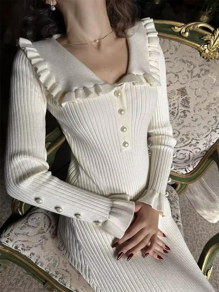Robe à volants européenne et américaine pour femmes