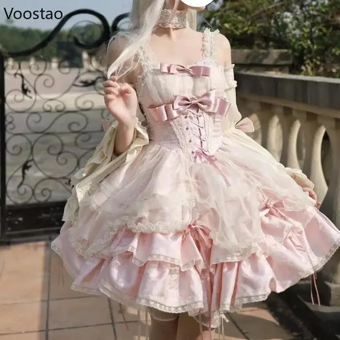 Robe japonaise douce et mignonne Lolita Jsk pour femmes