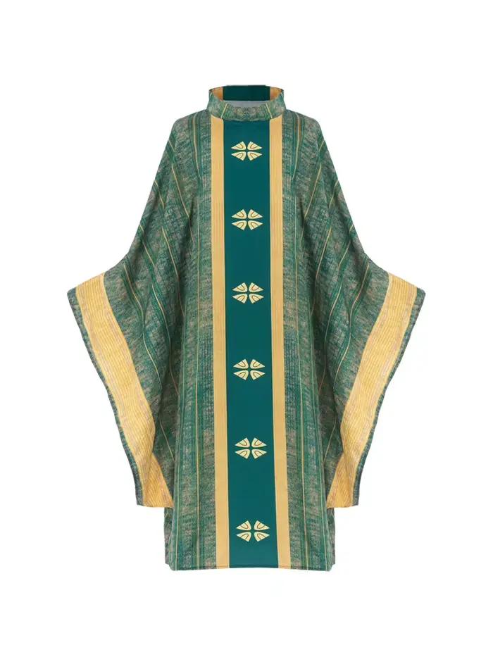 Robe médiévale avec revers et manches longues