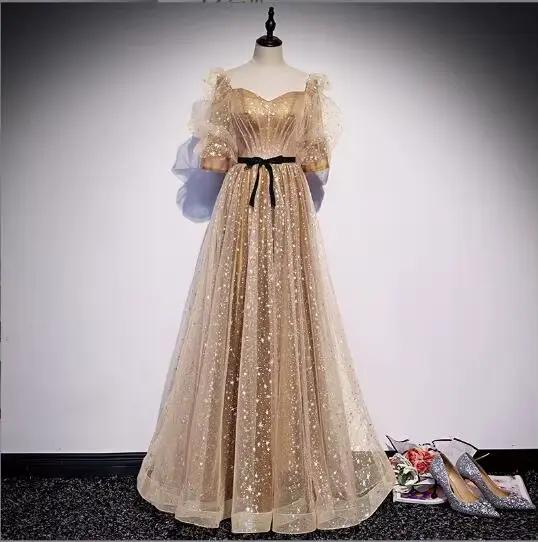Robe De soirée Simple, longueur au sol