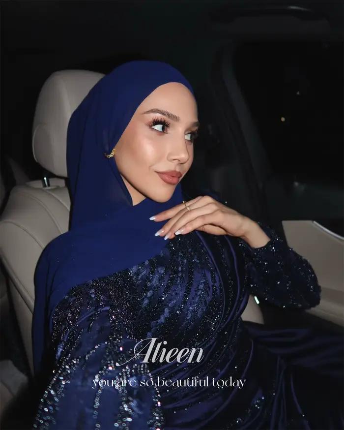 Aileen robes musulmanes Gala manches longues