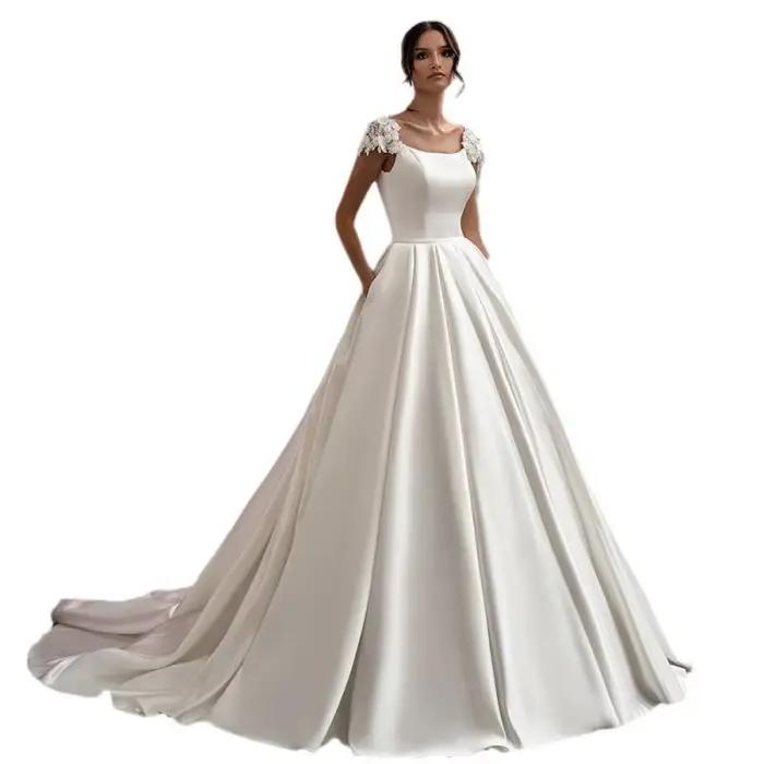 Robe de mariée en satin