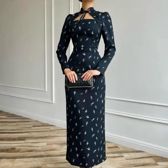 Robe à manches longues pour femmes