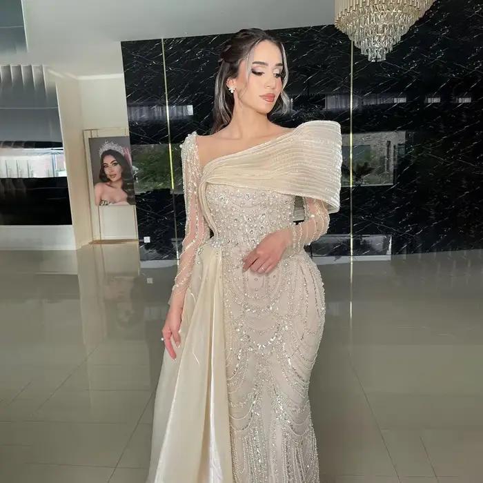 Serene Hill 2025 fête de mariage sirène nue avec surjupe robes de soirée